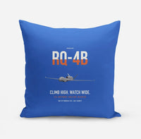 Thumbnail for RQ-4B Global Hawk design on blue pillow