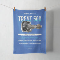 Thumbnail for TRENT 500 design on blue towel