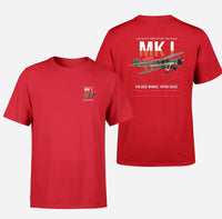 Thumbnail for Fairey Swordfish Mk I design on red t-shirt, double-side print