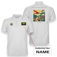 Thumbnail for VINTAGE G4412 - The Catalog Delivery Day - Double-Side Polo T-Shirt design on white+name