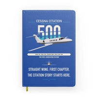 Thumbnail for Cessna Citation 500 - Citation I design on blue notebook