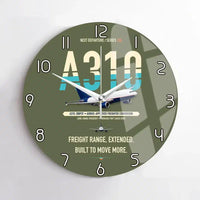 Thumbnail for Airbus A310-300P2F design on green army no frame wall clock