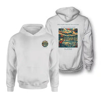 Thumbnail for VINTAGE G4497 - The Paddy Reflection Roads - Double-Side Hoodie design on white double side