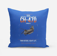 Thumbnail for Boeing CH-47D design on blue pillow