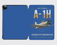 Thumbnail for A-1H Skyraider design on blue ipad tablet case