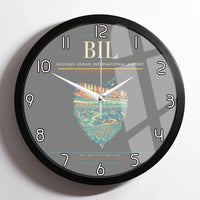 Thumbnail for Billings Logan International Airport BIL Wall-Clock Framed - Gray