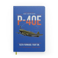 Thumbnail for P-40E Warhawk design on blue notebook
