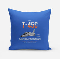 Thumbnail for T-45C Goshawk design on blue pillow