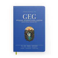 Thumbnail for Spokane International Airport (GEG) design on blue notebook