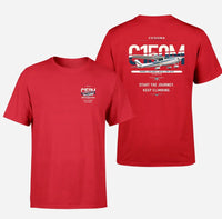 Thumbnail for Cessna 150M design on red t-shirt, double-side print