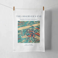 Thumbnail for VINTAGE G4008 - The Observer's Eye - Designed Towels design on white