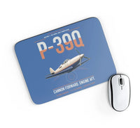 Thumbnail for P-39Q Airacobra design on blue rectangle mouse pad