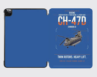 Thumbnail for Boeing CH-47D design on blue ipad tablet case