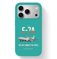 Thumbnail for E-7A Wedgetail design on turquoise magsafe iphone case, for iPhone 17 Pro