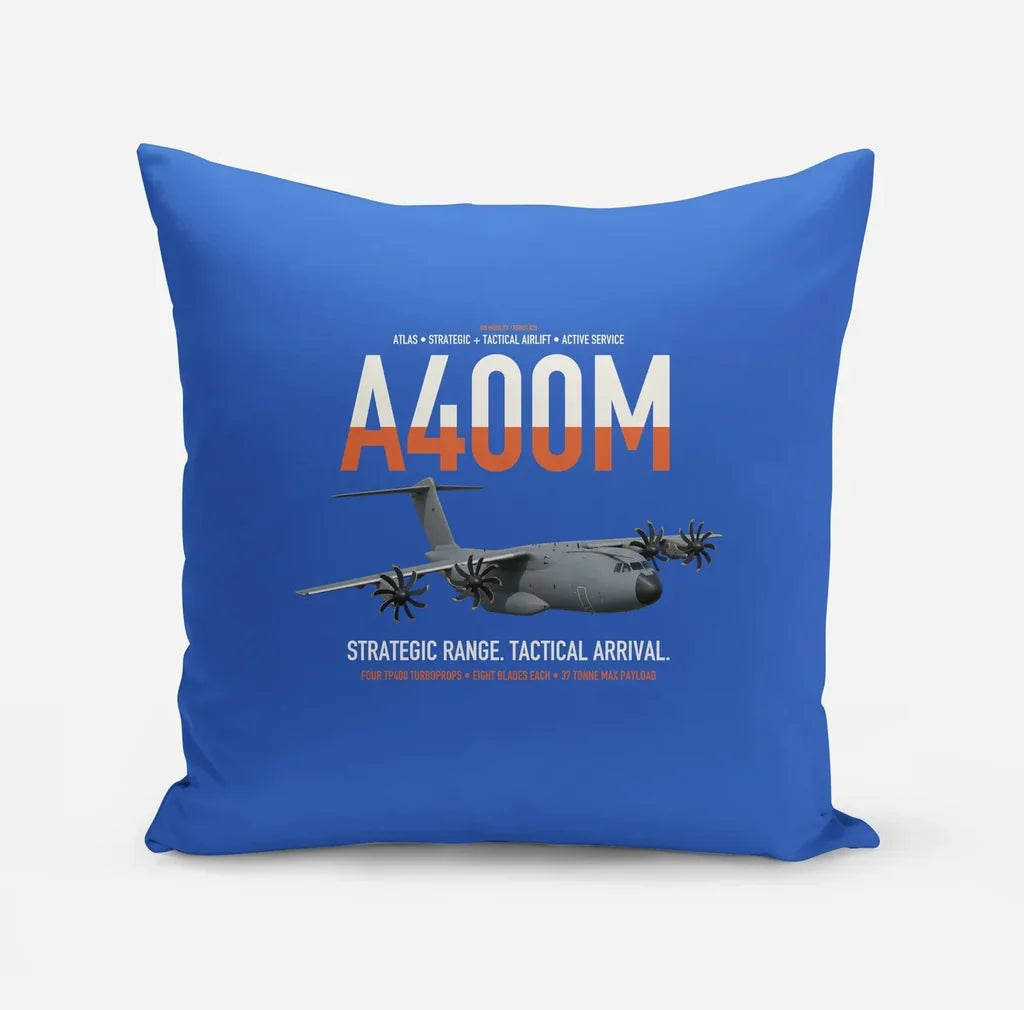 Airbus A400M Atlas design on blue pillow