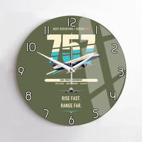 Thumbnail for Boeing 757-200 design on green army no frame wall clock