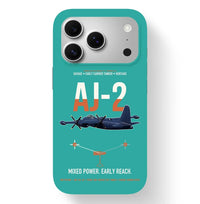 Thumbnail for AJ-2 Savage Tanker design on turquoise magsafe iphone case, for iPhone 17 Pro