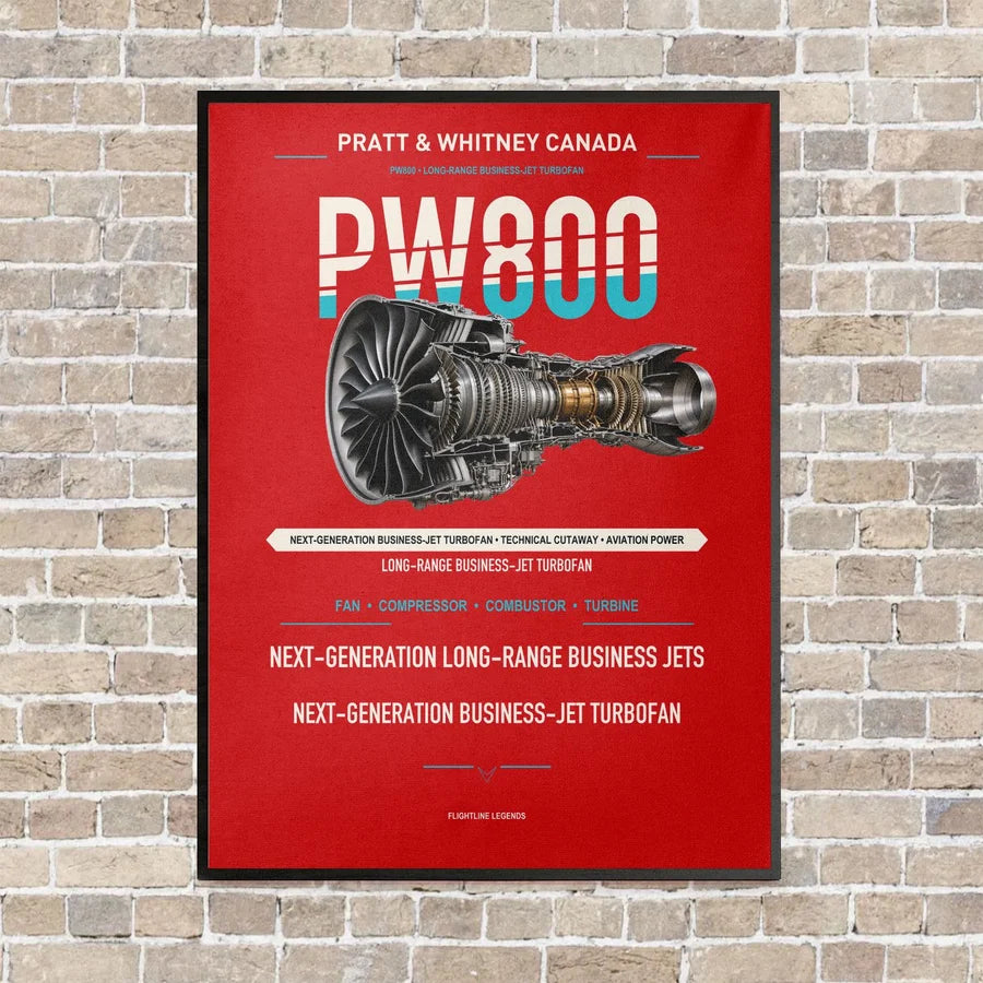 PW800 vertical canvas print - framed - red background