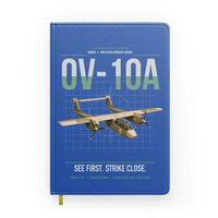 Thumbnail for OV-10A Bronco design on blue notebook