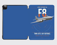 Thumbnail for Gloster Meteor F8 design on blue ipad tablet case