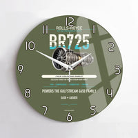 Thumbnail for BR725 design on green army no frame wall clock