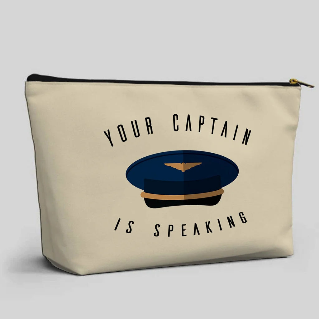 Your Captain Is Speaking Zipper Pouch - view 15