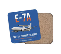 Thumbnail for E-7A Wedgetail design on blue 1 piece coaster