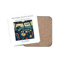 Thumbnail for The Ferry Pilot's Ocean - Designed Coasters design on white 1-piece