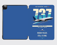 Thumbnail for Boeing 737-200 design on blue ipad tablet case