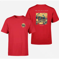 Thumbnail for VINTAGE G4037 - The Air Circus Train - Double-Side T-Shirt design on red double side t shirt