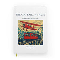 Thumbnail for VINTAGE G4347 - The Cog Railway Race - Designed Notebooks design on white