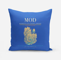 Thumbnail for Modesto City-County Airport (MOD) design on blue pillow