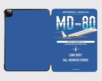 Thumbnail for McDonnell Douglas MD-80 design on blue ipad tablet case