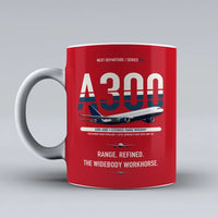 Thumbnail for A300-600R Mug design on red airbus