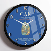 Thumbnail for Akron-Canton Airport CAK Wall-Clock Framed - Blue
