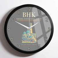 Thumbnail for Bukhara International Airport BHK Wall-Clock Framed - Gray