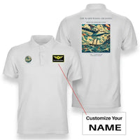 Thumbnail for VINTAGE G4067 - The Warm Winds Crossing - Double-Side Polo T-Shirt design on white+name