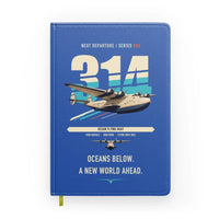Thumbnail for Boeing 314 Clipper design on blue notebook