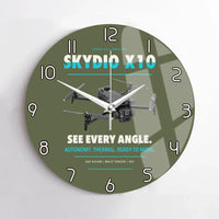 Thumbnail for Skydio X10 design on green army no frame wall clock
