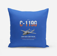 Thumbnail for C-119G Flying Boxcar design on blue pillow