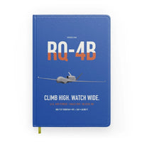 Thumbnail for RQ-4B Global Hawk design on blue notebook