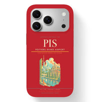 Thumbnail for Poitiers Airport (PIS) design on red iPhone 17 Pro MagSafe case