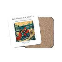 Thumbnail for The Snowshoe Rescue - Designed Coasters design on white 1-piece