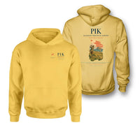Thumbnail for Glasgow Prestwick Airport (PIK) design on yellow double-side hoodie