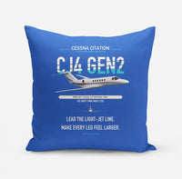 Thumbnail for Cessna Citation CJ4 Gen2 design on blue pillow