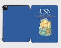 Thumbnail for Ulsan Airport (USN) design on blue ipad tablet case