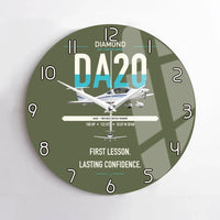 Thumbnail for Diamond DA20 design on green army no frame wall clock