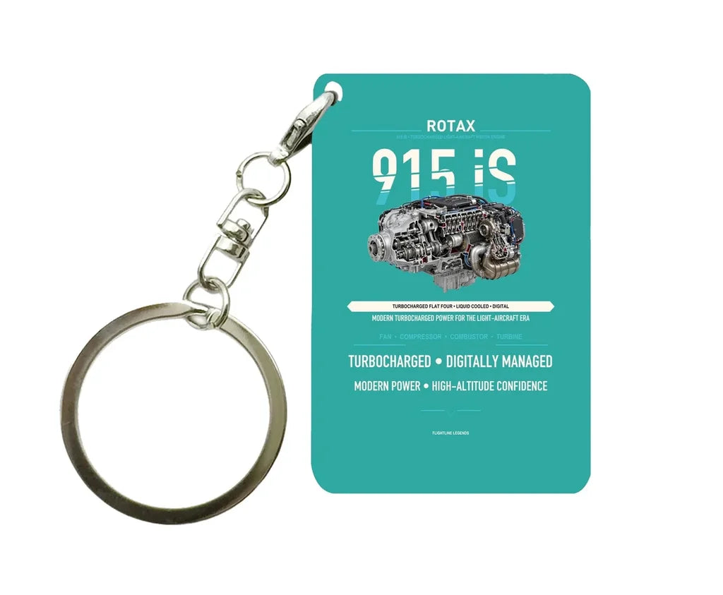 915 iS Key Chain design on turquoise key chain