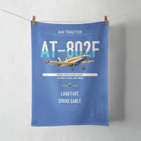 Thumbnail for Air Tractor AT-802F design on blue towel