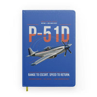 Thumbnail for P-51D Mustang design on blue notebook